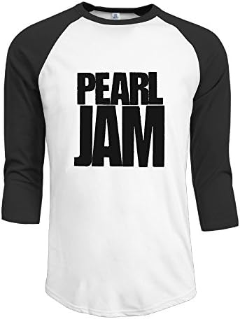 Pearl Jam Eddie Vedder Mike McCready Men's 3/4 Sleeve T Shirt Tee Shirts