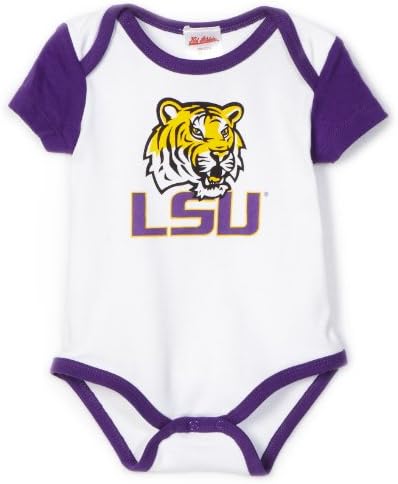 NCAA Infant/Toddler Boys' Louisiana State Fightin Tigers Training Onesie (Purple, 6/9 Months)