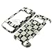TEXTURED BLACK/WHITE SKULLS DESIGN HARD COVER CASE CELL PHONE PROTECTOR for VERIZON LG VX10000 VOYAGER VX-10000 - Retail Packaging
