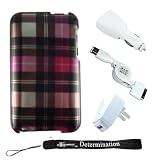 Durable Hard Crystal Custom Slim Fit Back Hard Cover for Apple iPod Touch 8GB 32GB 64GB 3rd 3G Generation NEWEST MODEL + Includes a Premium Pack 3 in 1 Travel Kit of Home and Car USB Charger with Retractable USB Data Sync Cable