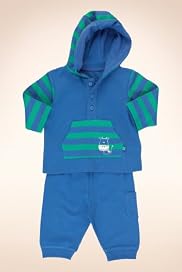 2 Piece Petit Bebe Pure Cotton Cow Hooded Top & Joggers Outfit [T78-5546J-Z]