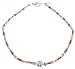 Gemstone Necklaces Silver Coral Jewelry 18 inches