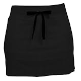Solid Black Roo Mini Fleece Skirt with Ribbing Women Adult Sizes