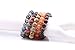 Qitian 10mm Onyx Gem Stone Beads Unisex Bracelets Stretch Handmade Elastic Bracelet Set of 5