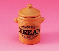 Bread Crock with Lid- Dollhouse Miniature