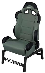 CR1 Reclining Gaming Seat in Gray Cloth