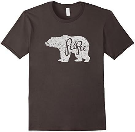 Men's Papa Bear Shirt Graphic Tee Large Asphalt