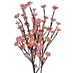 Lighted Cherry Blossom with 3 Branches - 40"