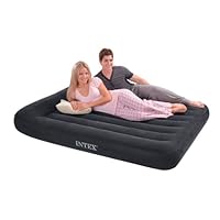 INTEX Pillow Rest Classic Full Bed Inflatable Airbed Air Mattress w/ Pump