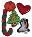 Pet Supplies : Yeowww! 100% Organic Catnip Toy Holiday Assortment Pack 1 (Pumpkin, Ghost, Candy Cane, Christmas Tree, Heart)