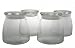 Libbey 71366 Vibe 42-Ounce Glass Storage Jars, Set of 4