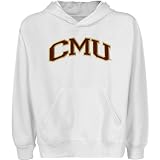 NCAA Central Michigan Chippewas Youth White Arch Applique Pullover Hoody