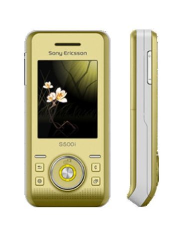 Sony Ericsson - S500i Téléphone portable - coulissant - photo / Bluetooth / MP3 / slot Memory Stick PRO Duo - jaune
