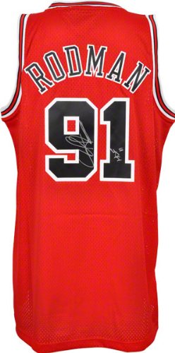 Mounted Memories Chicago Bulls Dennis Rodman Autographed Jersey