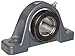Browning VPB-227AH Pillow Block Ball Bearing, 2 Bolt, Non-Expansion Type, BOA Concentric Lock, Air Handling Duty, Contact and Flinger Seal, Cast Iron, Inch, 1-11/16" Bore, 2-1/8" Base To Center Height 5-21/32" Bolt Hole Spacing Width