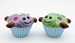 Turtle Cupcake Salt and Pepper Shakers