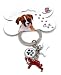 boxer20 - Boxer Enameled Keychain