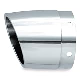 Rush Exhaust Performance Muffler Tip - Tapered w Angle Cut (Multiple Mounting... by Rush