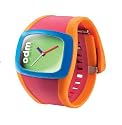 o.d.m. Women's Uncoordinated Series Pink and Orange with Green Dial Watch #DD100A-4