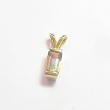 14K Bi-Color Tourmaline Pendant