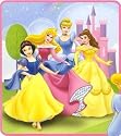 Disney PRINCESS Blanket - BEAMING BEAUTIES 50X60 FLEECE BLANKET