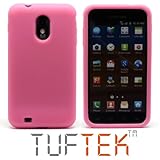 TUF TEK Bright Pink Soft Silicone / Gel / Rubber Skin Cover Case for Sprint ....