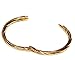 14mm 22K GOLD OVER SOLID STERLING SILVER TWISTED HINGED HOOP EARRINGS, Easy On & Off !