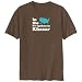 T-Shirt Brown  In The Usa It Is Spoken In Khazar  Languaje