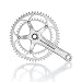 Campagnolo 2010 Centaur Ultra-Torque 10-Speed Road Bicycle Crank Set - Silver