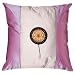 Decorative Handmade Silky White & Lavender Cushion Cover / Pillow Sham - Golden Sunflower Design