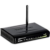 TRENDnet 150Mbps Wireless N Home GREENnet Router TEW-651BR (Piano Black)