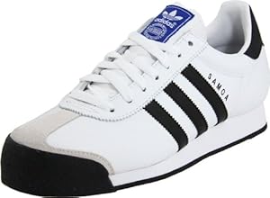 adidas Originals Men's Samoa Lea Sneaker,Running White/Black,9 M
