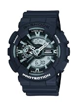 Casio - GA-110C-1AER - Montre Homme - Quartz - Analogique et digitale - Alarme-Eclairage-Chronom&egrave;tre - Bracelet R&eacute;sine Noir