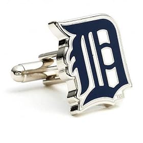 Detroit Tigers MLB Logo'd Executive Cufflinks w Jewelry Box