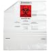Bel-Art 131610009 Polypropylene Clear Biohazard Waste Disposal Bag with Warning Label, 10-12 Gallon Capacity, 24" Width x 30" Height x 1.5 mil Thick (Box of 100)
