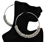 Basketball Wives POParazzi Ring Earrings IER2011 HEMATITE 83mm