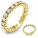 1 1/2 ct tw Round Diamond Eternity Band in 14k Yellow Gold (G-I/SI)
