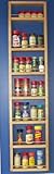 (SR-348) Solid Wood On the Wall Spice Rack, Your choice of Enamel Finish, or Stain Finish, 2.5