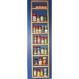(SR-348)SolidWoodOntheWallSpiceRack,YourchoiceofEnamelFinish,orStainFinish,2.5