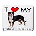 I Love My Greater Swiss Mountain Dog Mouse Pad