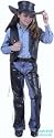 Child's Cowboy Leather Chaps & Vest Costume Size: Large