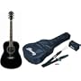 Ibanez V105SJP-BK Guitare folk Jampack avec accessoires (Noir)