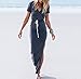 Oyanus Womens Sexy Deep V Neck Solid Color Long Sleeve Side Split Bodycon Dress