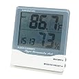 Pretime™ THC03A Digital Indoor/Outdoor Thermometer Hygrometer with Clock
