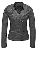 Only Damen Kunstlederjacke Übergangsjack...