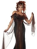 Womens Sexy Adult Costume Medusa the Mythical Siren Greek Goddess Snake Mythology Long Dress Outfit by California Costume