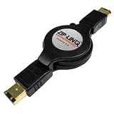 Cables Unlimited ZIP-1394-C06 ZipLinq Retractable 6-Pin to 6-Pin Firewire Cable