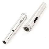 uxcell　ガラスホールソー　ストレートシャンク　シルバートーン　穴径8mm　 51mm 長さ　2個