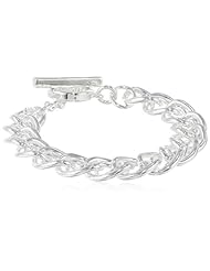 Anne Klein "Fair Lady" Skinny Link Bracelet, 7.5"