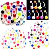 Body Accentz™ Body Colors Belly Button Ring Assortment 14 Gauge 7/16 Qty 16
